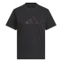 T-shirt Femme Adidas à logo graphique en satin noir