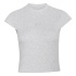 T-shirt côtelé Adidas Kit Small Logo Femme gris