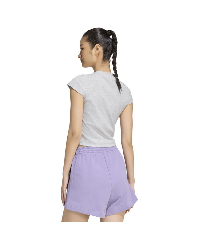 Camiseta Mulher Adidas Kit Small Logo Ribbed,...