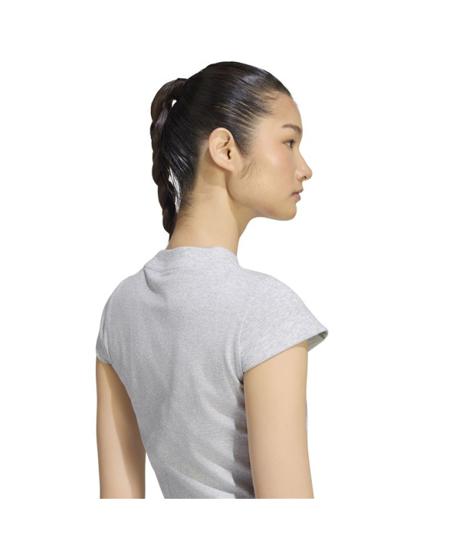Camiseta Mulher Adidas Kit Small Logo Ribbed,...