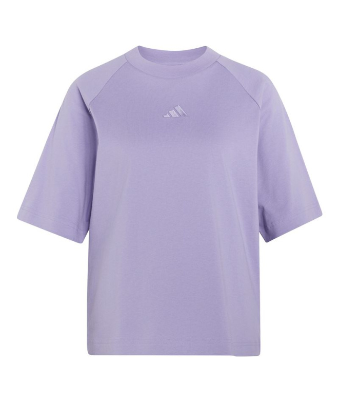T-shirt Adidas à petit logo Femme lilas