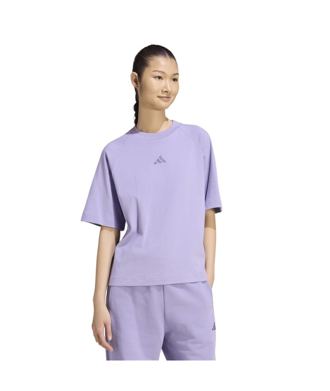 T-shirt Adidas à petit logo Femme lilas