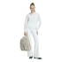 T-shirt Adidas Soft Lux Sheer Femme , couleur blanc cassé