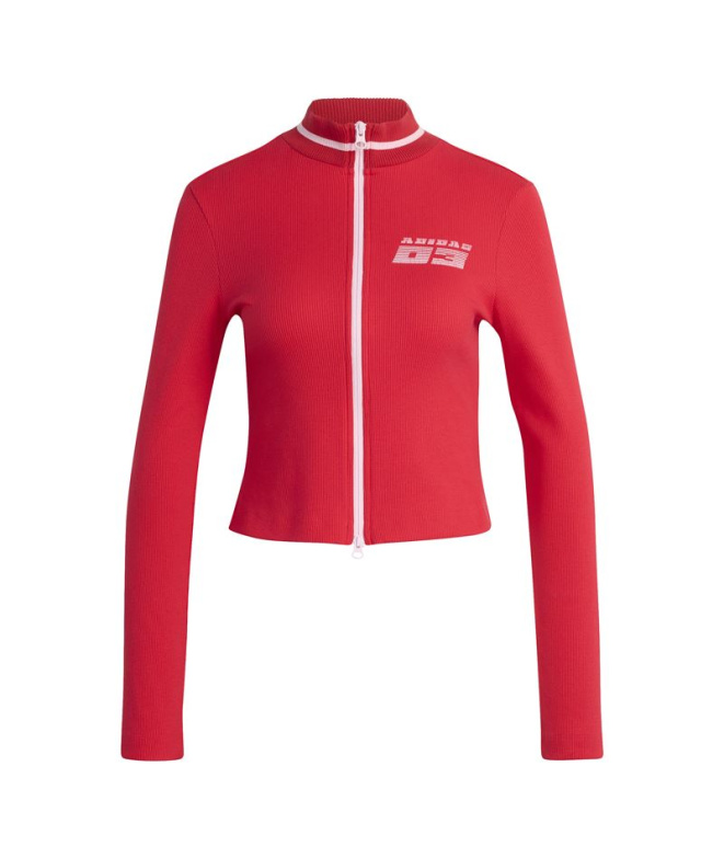 Casaco de corrida Mulher Adidas, vermelha