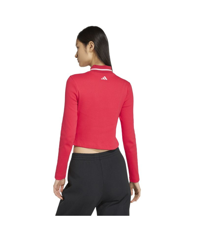 Veste de course Adidas pour Femme , rouge