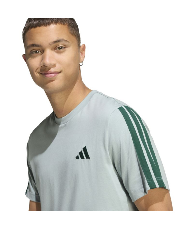 T-shirt Homme adidas 3 bandes SJ Sama/Vert