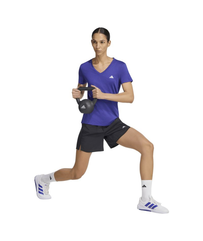 T-shirt Fitness adidas We Min V Nk violet