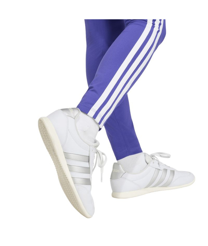 Mallas Adidas Essentials de 3 rayas Mujer Morado