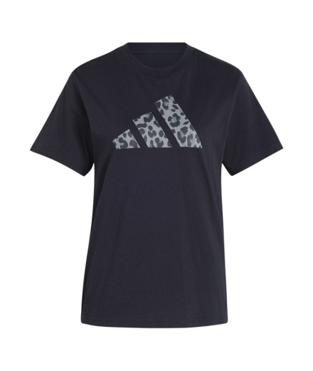Camiseta Adidas Animal Prin Mujer Negro