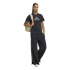 Camiseta Adidas Animal Prin Mujer Negro
