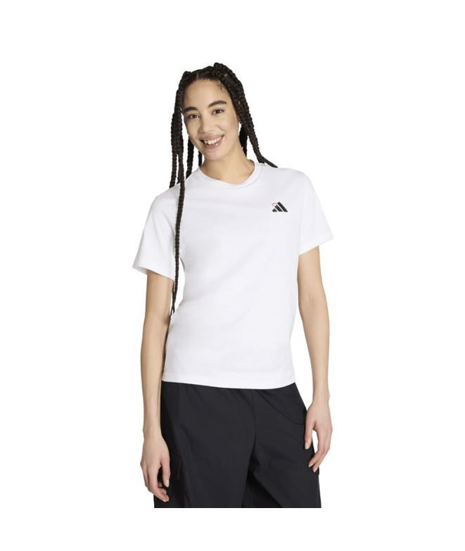 Camiseta Mulher Adidas Mini branca