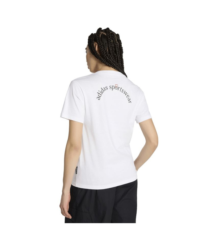 T-shirt Adidas Mini Femme Blanc