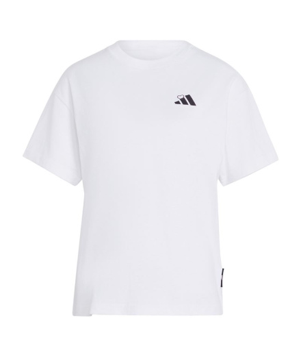 Camiseta Adidas Embroidery Loose Mujer Blanco
