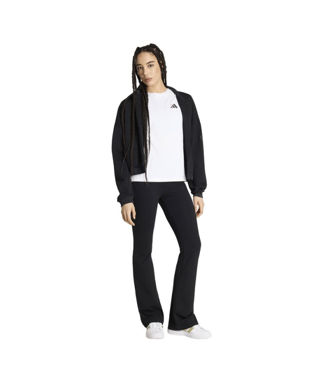 T-shirt ample brodé Adidas Femme blanc