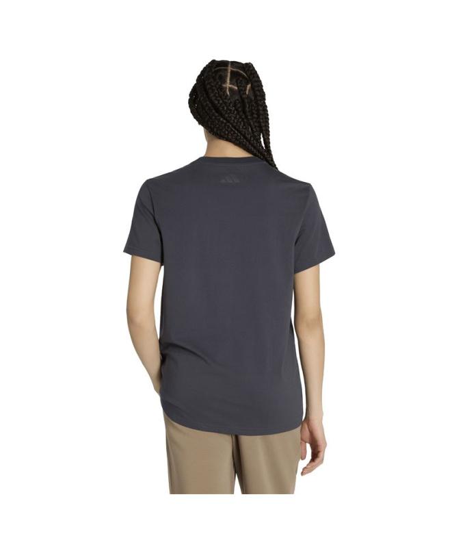 T-shirt Adidas Floral Femme Gris