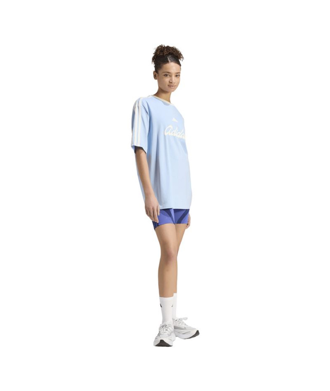 T-shirt graphique ample Adidas Lux Tiro Femme ,...