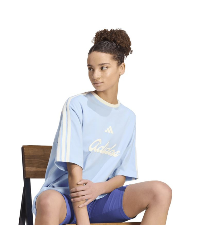 T-shirt graphique ample Adidas Lux Tiro Femme ,...