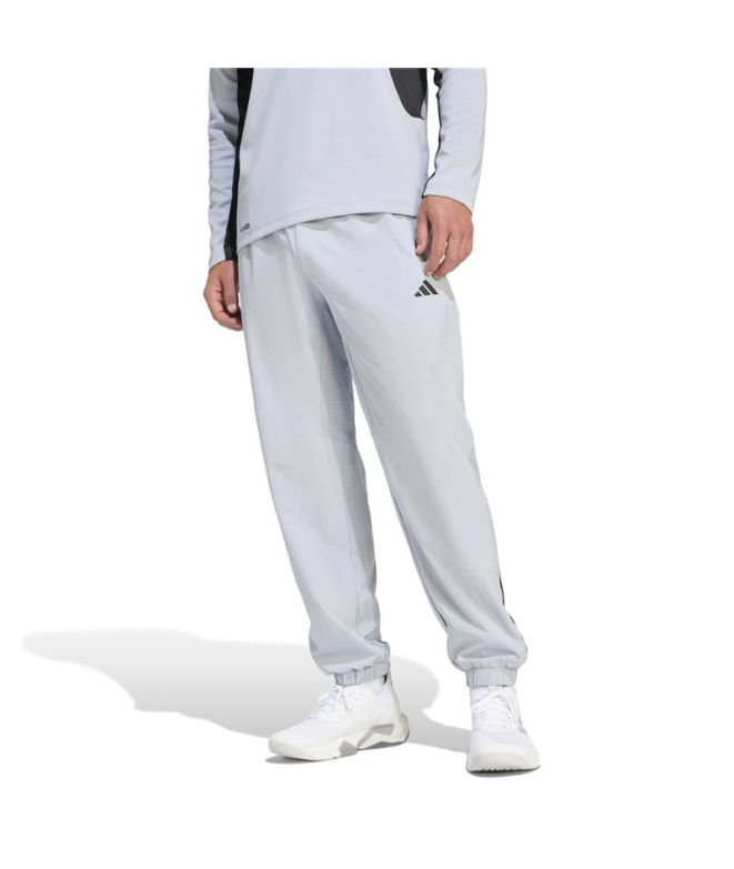Pantalones de Fitness adidas Techess Hombre Gris