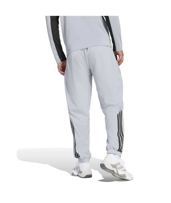 Pantalons Fitness adidas Techess Homme gris