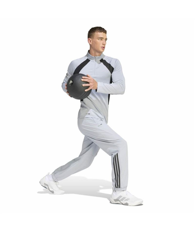 Pantalones de Fitness adidas Techess Hombre Gris