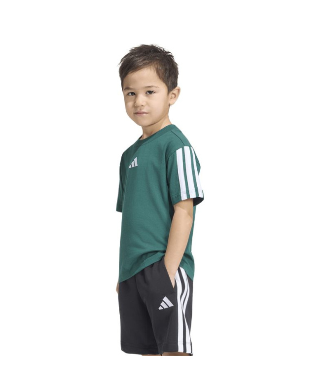 Camiseta Infantil Adidas Essentials 3 Stripes...