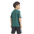 Camiseta Adidas Essentials 3 Bandas Infantil Verde/Blanco