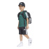 Camiseta Adidas Essentials 3 Bandas Infantil Verde/Blanco
