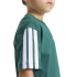 Camiseta Adidas Essentials 3 Bandas Infantil Verde/Blanco