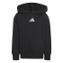 Moletom Adidas Essentials com Logo Pequeno Infantil , Preto/Branco