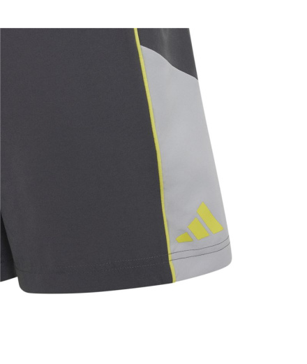 Pantalons Adidas Color Block Enfant gris