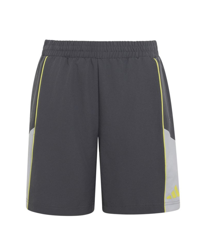Pantalons Adidas Color Block Enfant gris