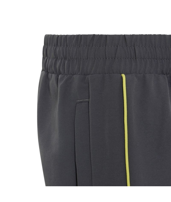 Calça Adidas Color Block Infantil Cinza