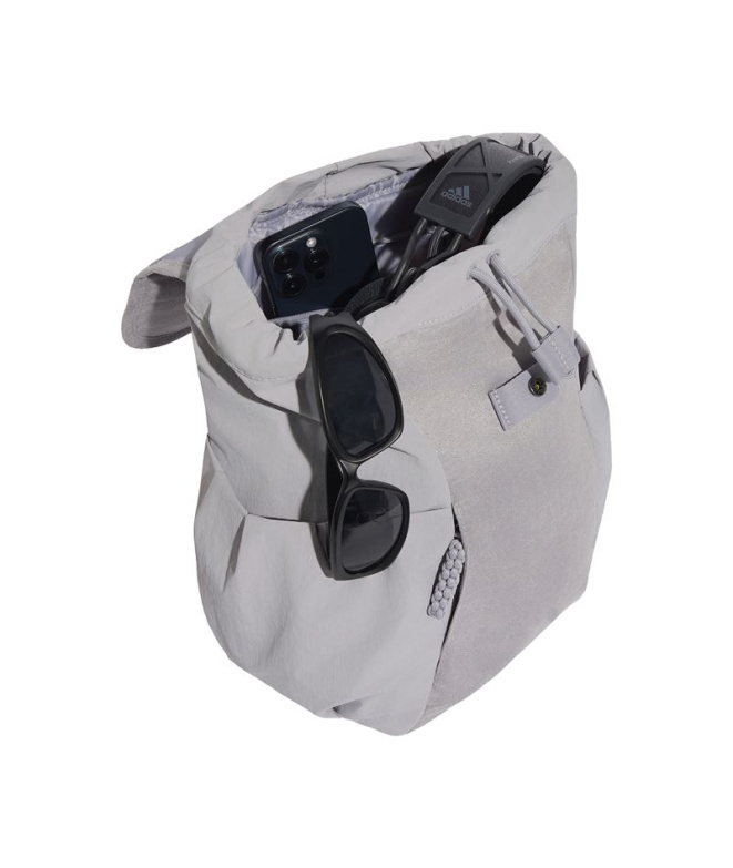 Mochila Adidas Soft Lux com Aba Gloria, Cinza