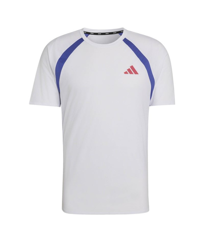 T-shirt Running adidas Adizero AM Blanc/Indus