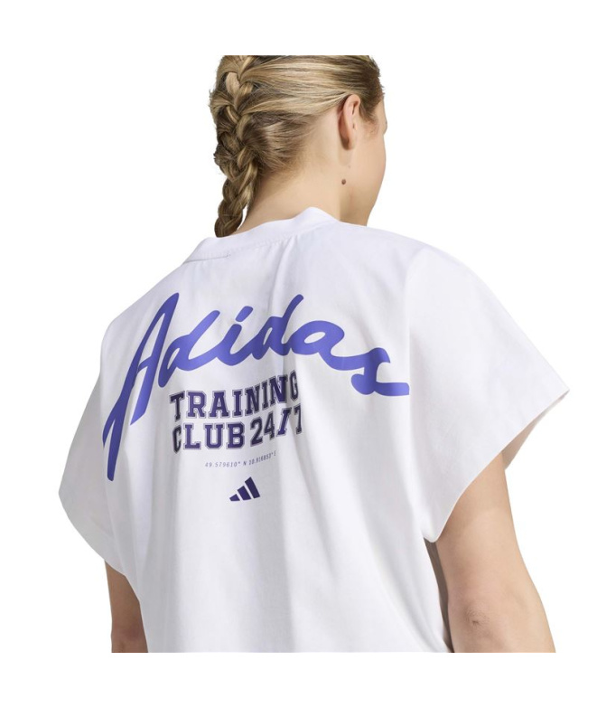 T-shirt Fitness blanc adidas Pl Gfx
