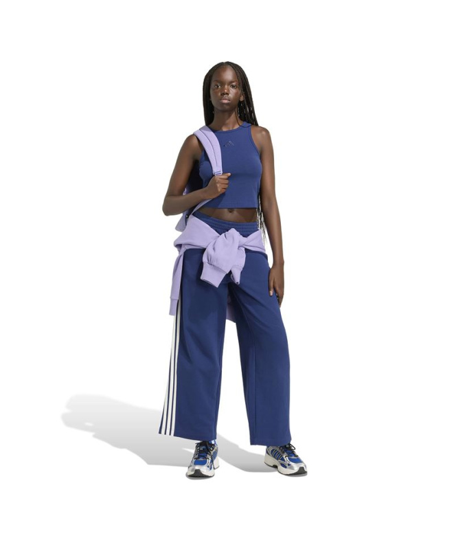 Calça adidas W Ak 3 Stripes Wd Azul Escuro
