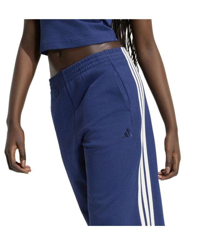 Pantalons adidas W AK 3 bandes bleu foncé