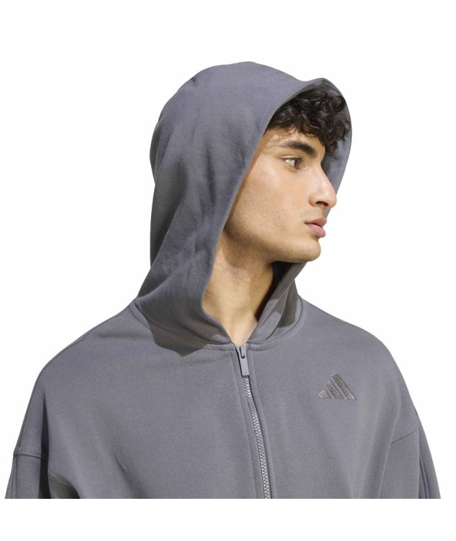 Sweat adidas M Ak Sl Fz Gris