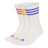 Meias adidas 3 Bandas Ess C Crw 3P Branco/Morsol/Amatri/Turpur