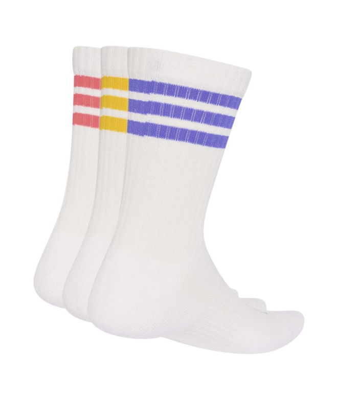 Meias adidas 3 Bandas Ess C Crw 3P...