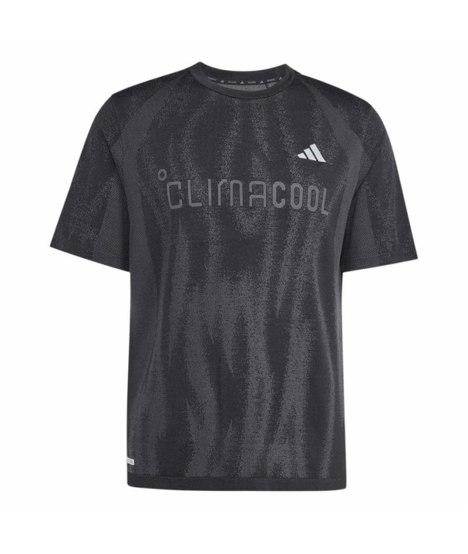 T-shirt Fitness adidas Tech App Seam T Noir/Gricua