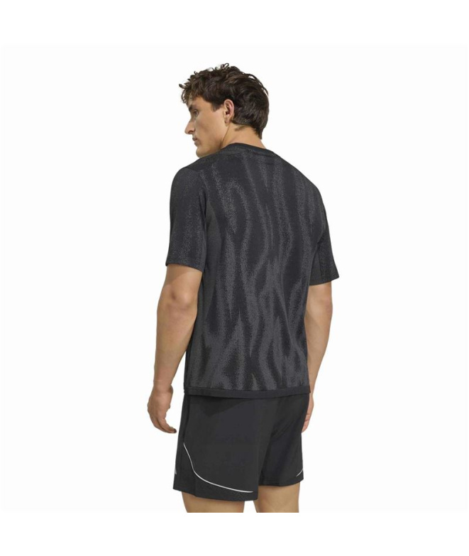 T-shirt Fitness adidas Tech App Seam T Noir/Gricua