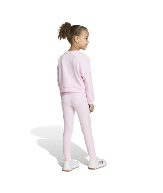 Set adidas Large 3 bandes rose