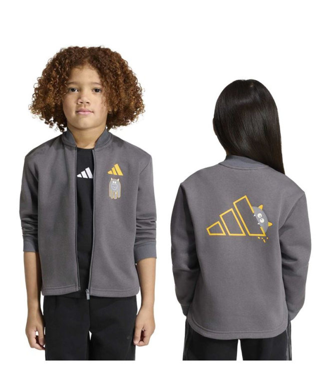 Sweat gris adidas LK Monster FZ