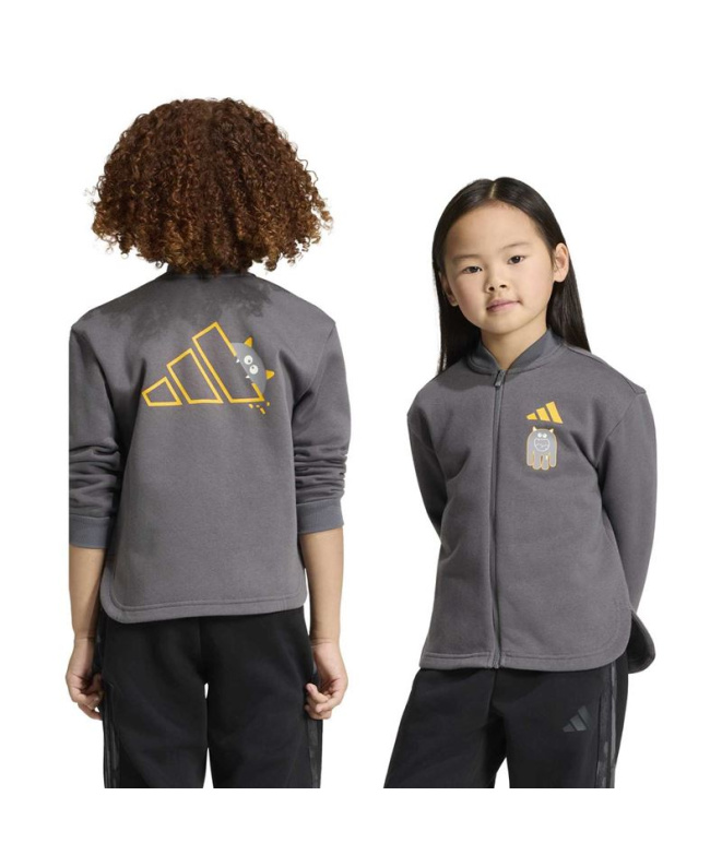 Sweat gris adidas LK Monster FZ