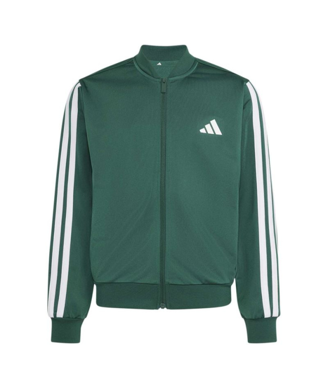 adidas J 3 Stripes Fz Tr Tt Veste Verte