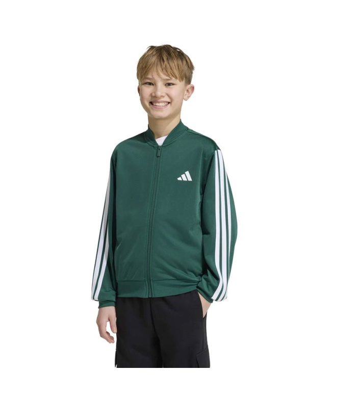 Chaqueta adidas J 3 Bandas Fz Tr Tt Verde