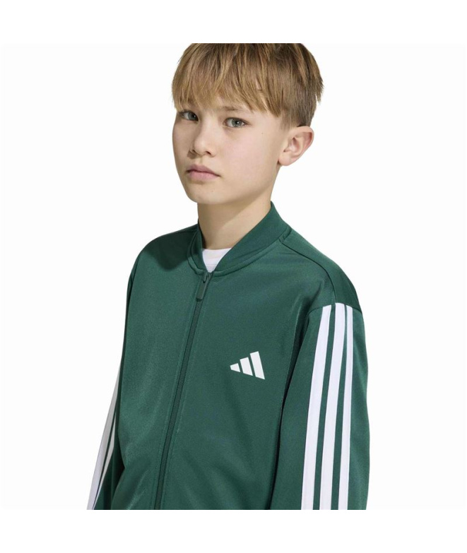Chaqueta adidas J 3 Bandas Fz Tr Tt Verde