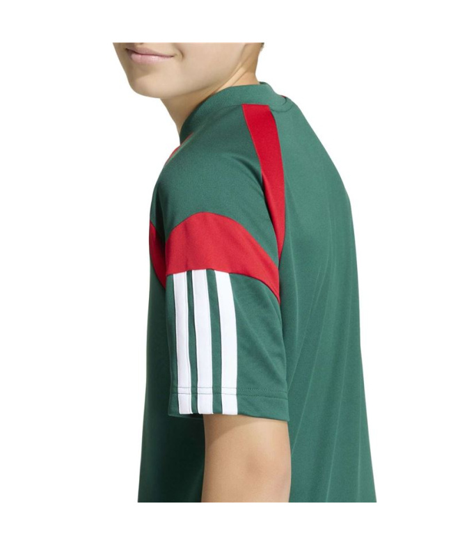 T-shirt Enfant adidas Hot Drkgrn/Blanc/Escmej