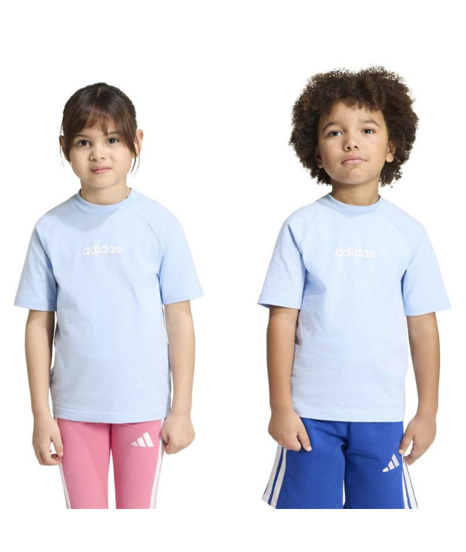T-shirt bleu adidas Lk Lin 160